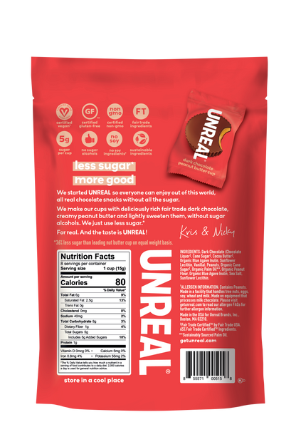 Dark Chocolate Peanut Butter Cups 4.2 oz