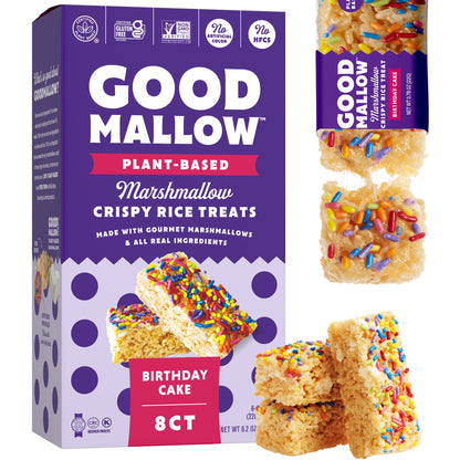 Vegan Rice Crispy Treats Individually Wrapped Box of 8