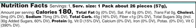 Organic Fruit Snacks 2oz