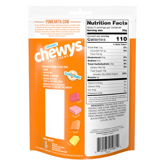 YumEarth Organic Chewys 5oz