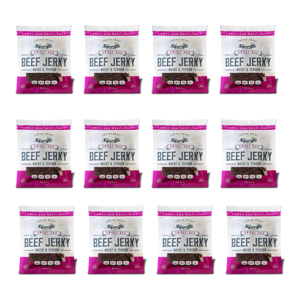 Sharifa Halal Beef Jerky, Sweet BBQ, 2.85 oz. per bag